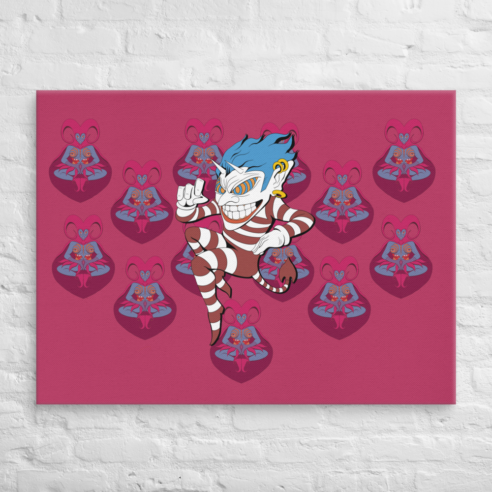 Jester dance – Psychedelic Open Edition Canvas Print (30"x40")
