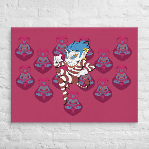 Jester dance – Psychedelic Open Edition Canvas Print (30"x40")