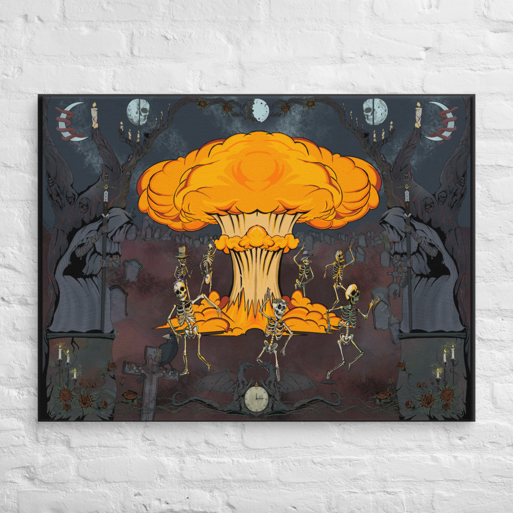 Lunar Requiem – Psychedelic Open Edition Canvas Print (30”x40")