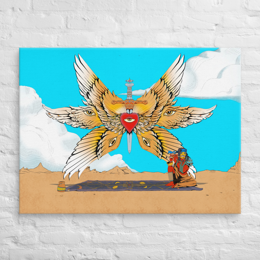 The Summoning- Psychedelic Open Edition Canvas print (30 in x 40 in)