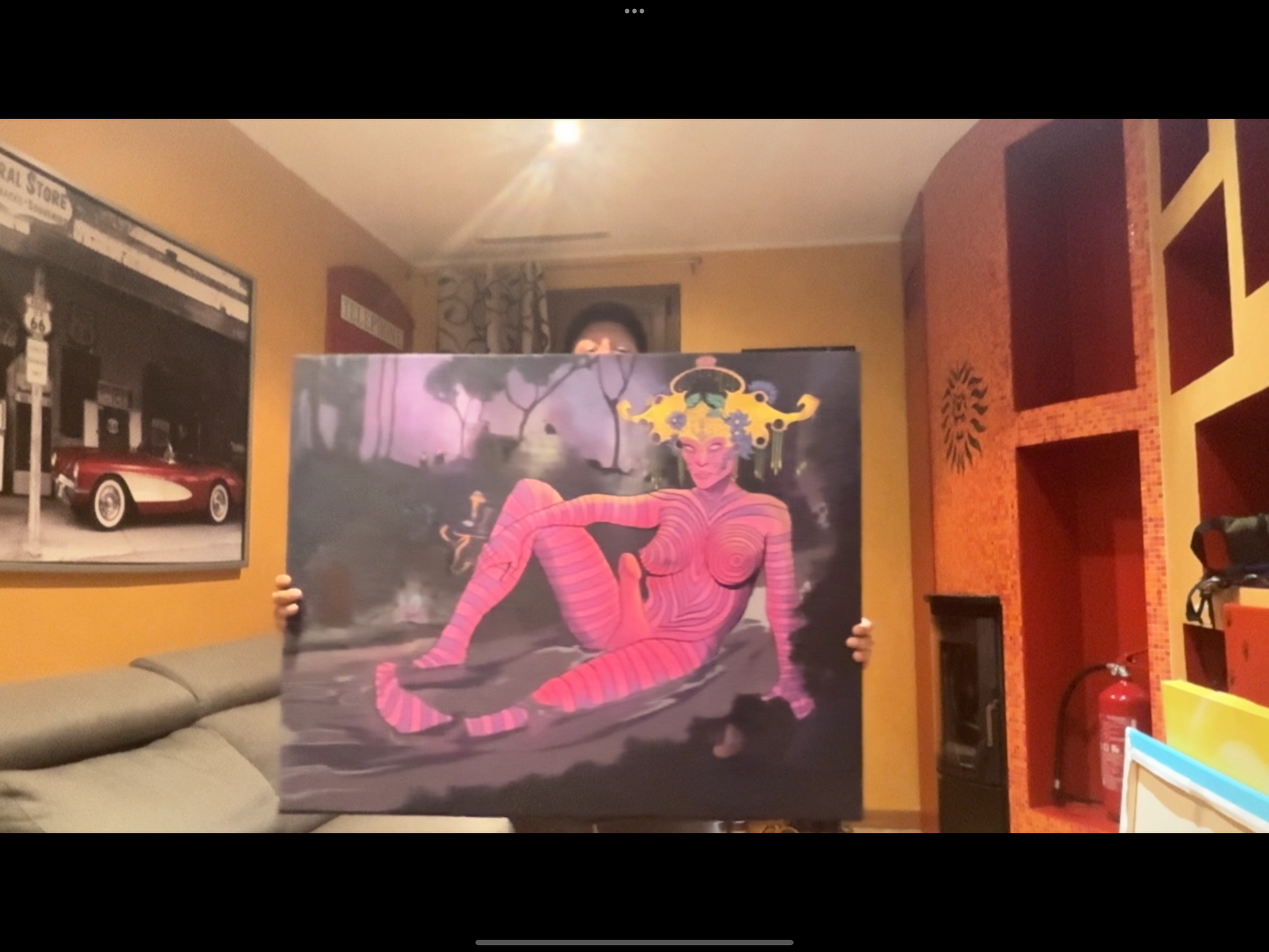 The Cosmic Hermaphordite – Psychedelic Open Edition Canvas Print (30"x40")