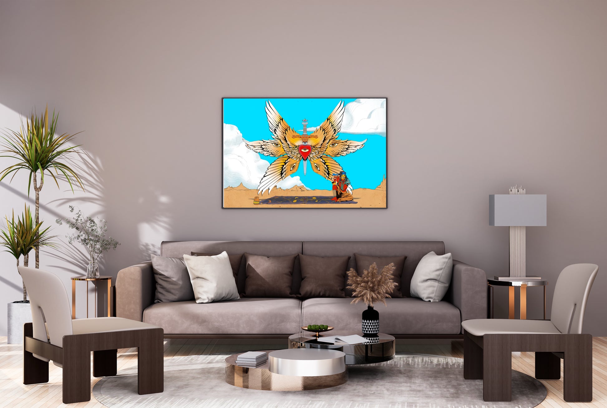 The Summoning- Psychedelic Open Edition Canvas print (30 in x 40 in)