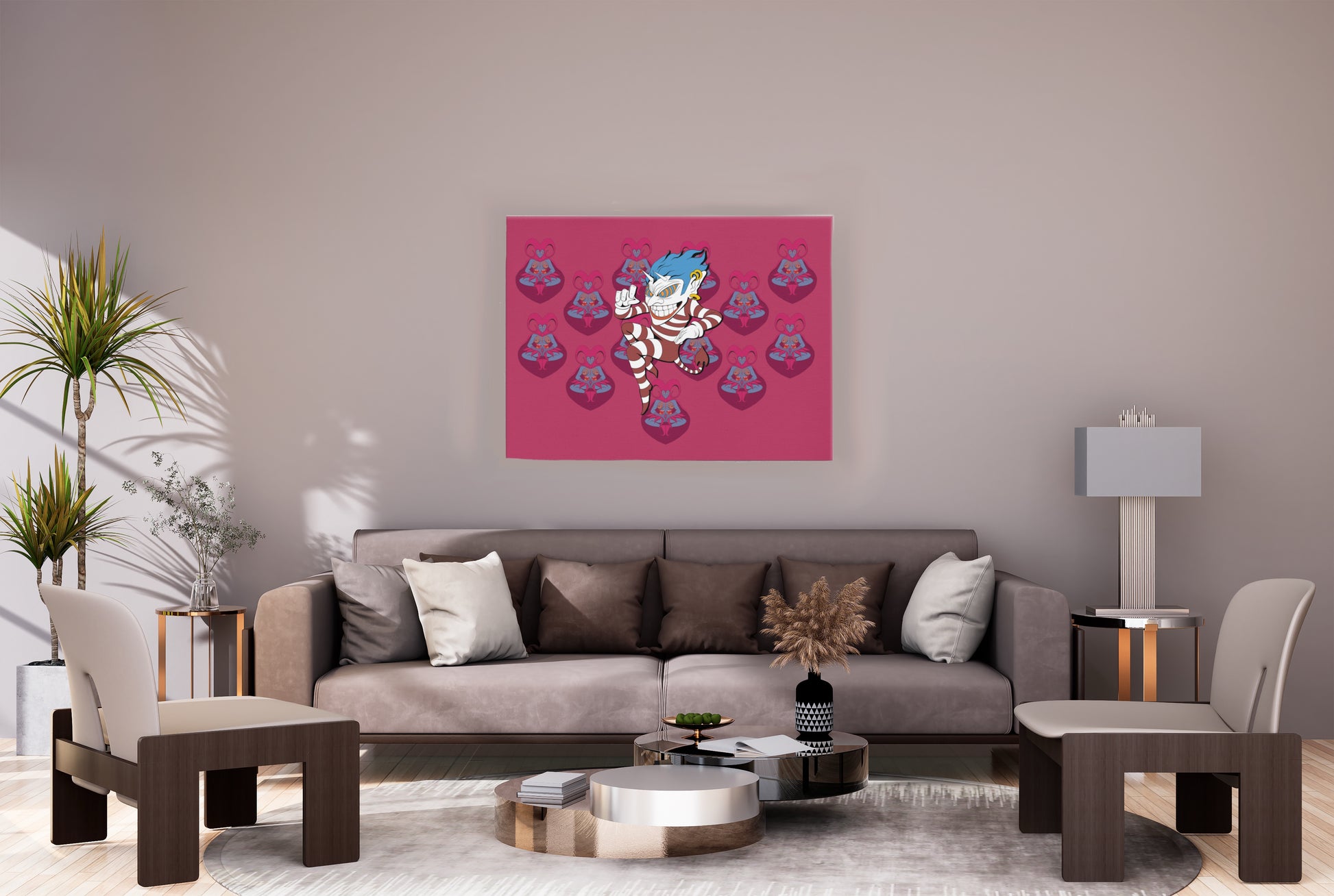 Jester dance – Psychedelic Open Edition Canvas Print (30"x40")