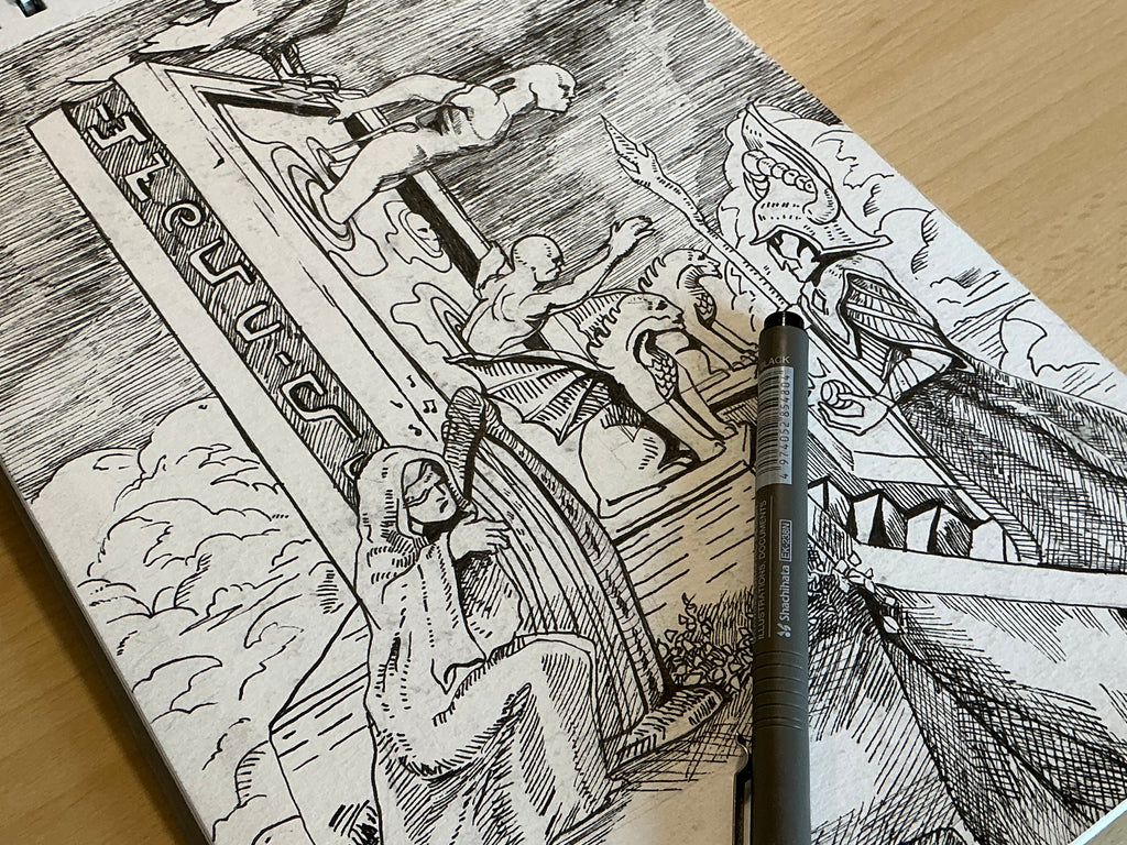 The Ethereal Threshold, ink