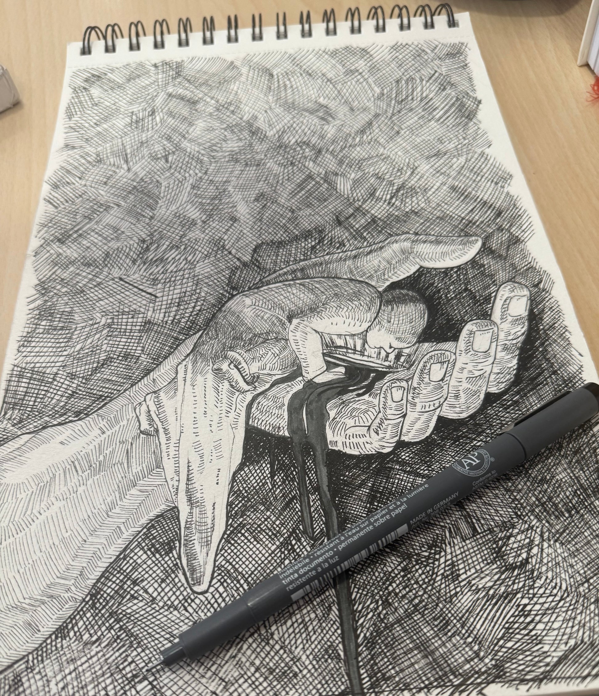 The Light Within Every Wound, ink