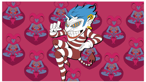 Jester dance – Psychedelic Open Edition Canvas Print (40"x30")